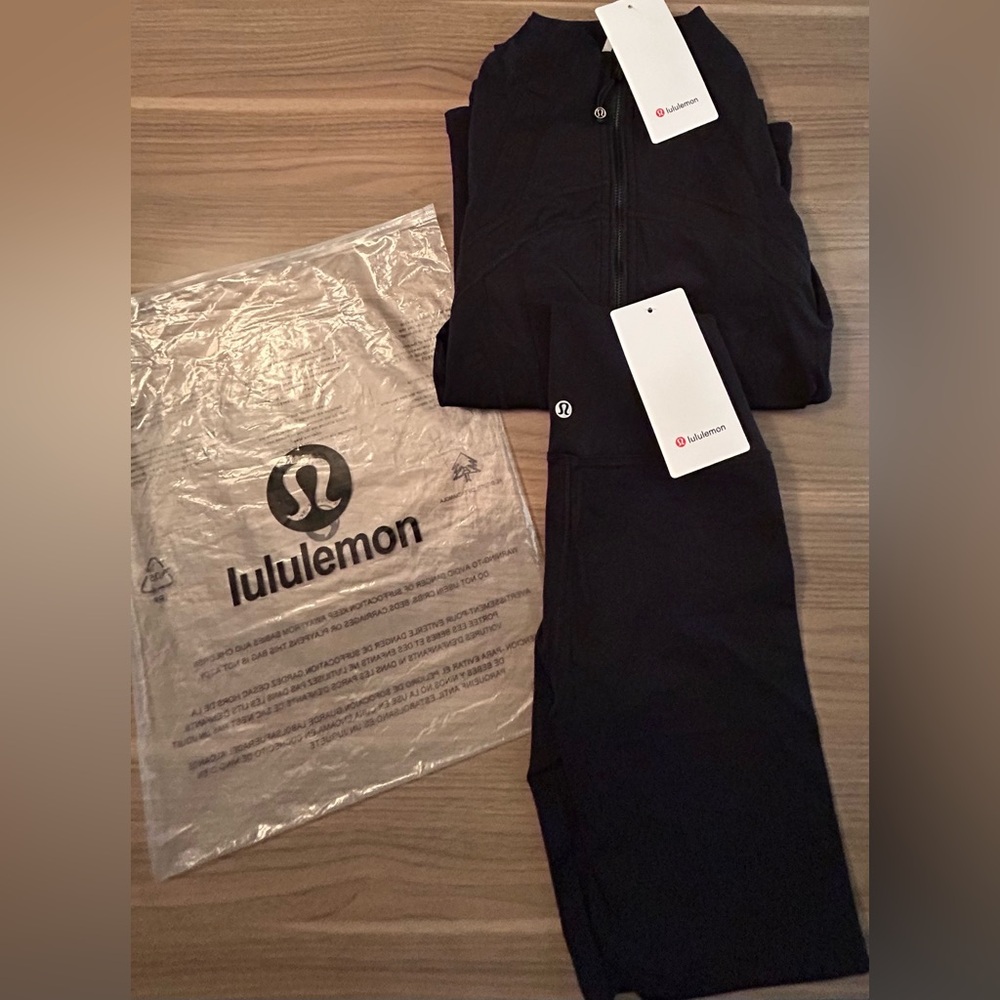 lululemon athletica Black Set ( shorts + nulu define jacket )